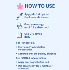 Sahulat Herbal Essential Oil for Period Pain, PCOD Relief & Hormonal Balance | 100% Natural Roll-On - 30ml